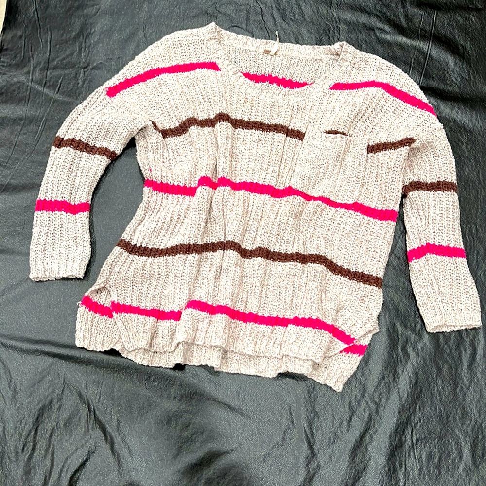 Free People.  Over-sized style. Pre-loved Free People